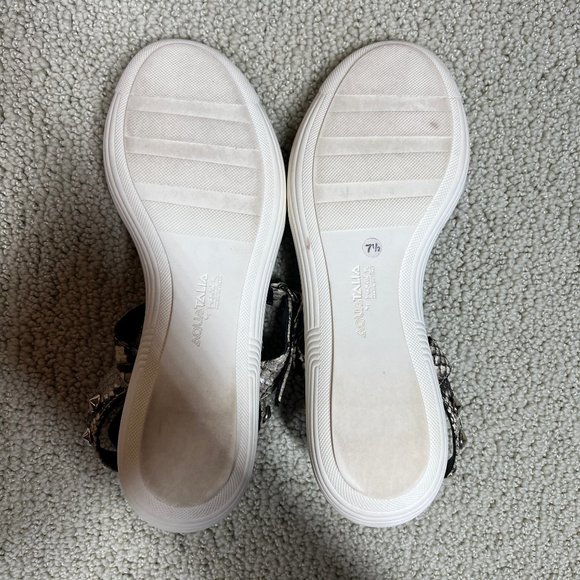 AQUATALIA by Marvin K. Snakeskin Leather Sandals (Italian) • Size 7.5 - Picture 10 of 11